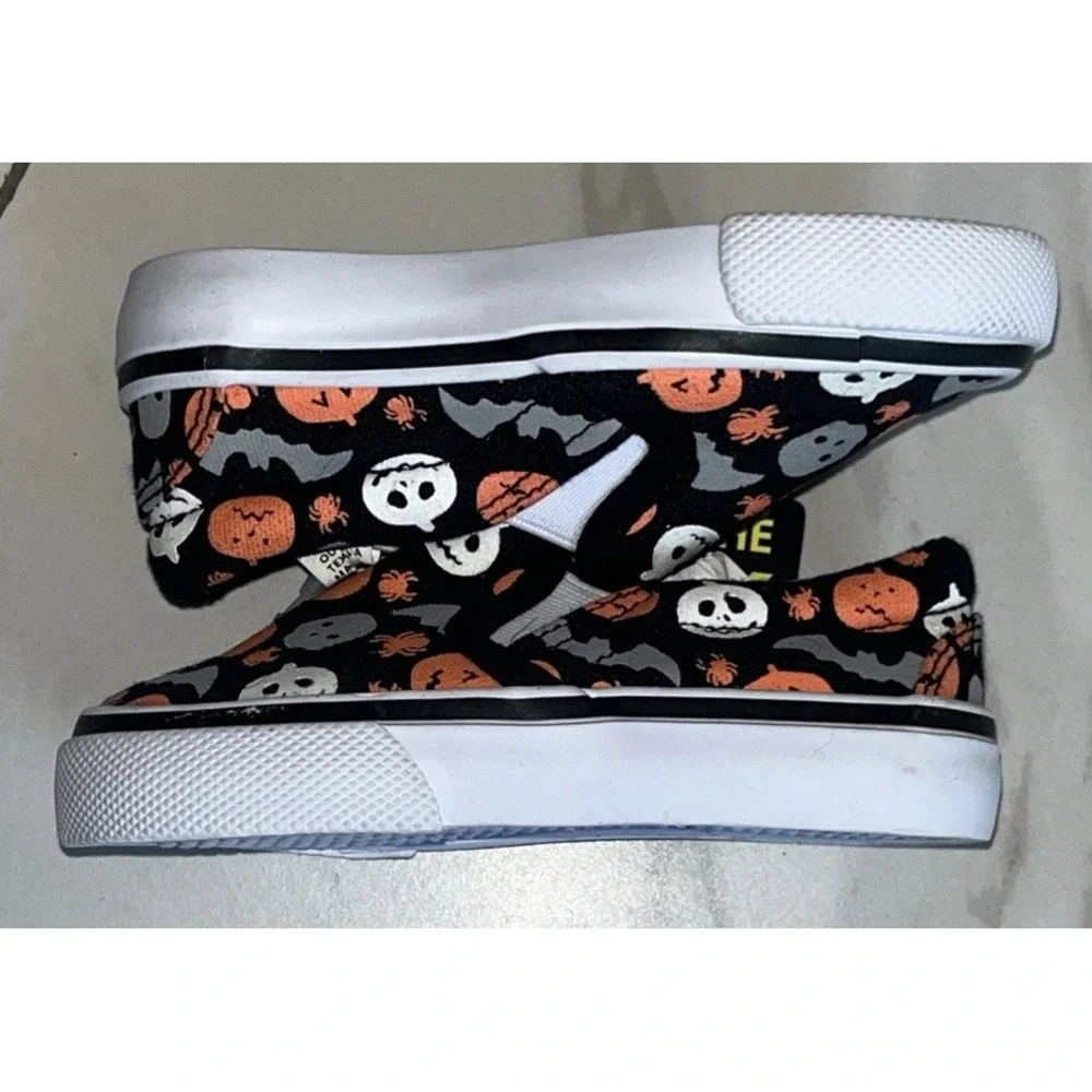 Tommy Bahama‎ Toddler 5 Slip-On Shoes Pumpkins Bats Spooky CUTE Halloween GID
